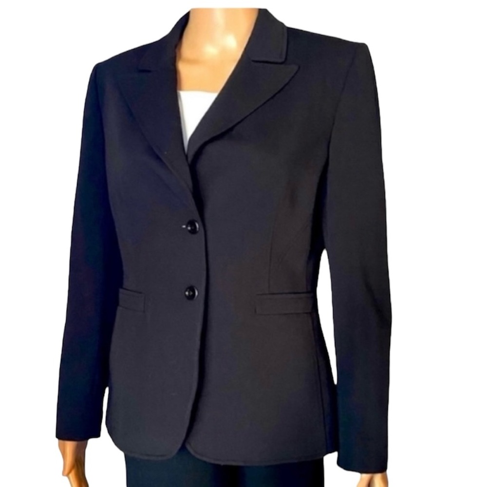 Tahari Arthur S. Levine Black Blazer 8 Petite - Picture 3 of 12